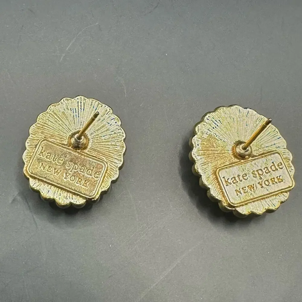 Kate Spade NY Steal The Spotlight Pave Stud Earrings Pierced Casual Retro Preppy